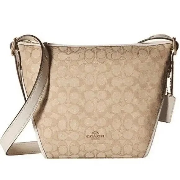 Coach Small Dufflette In Signature Jacquard - NWT (New) - Picture 2 of 8